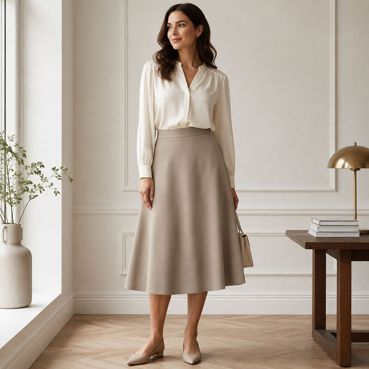 Freya A-Line Midi Skirt