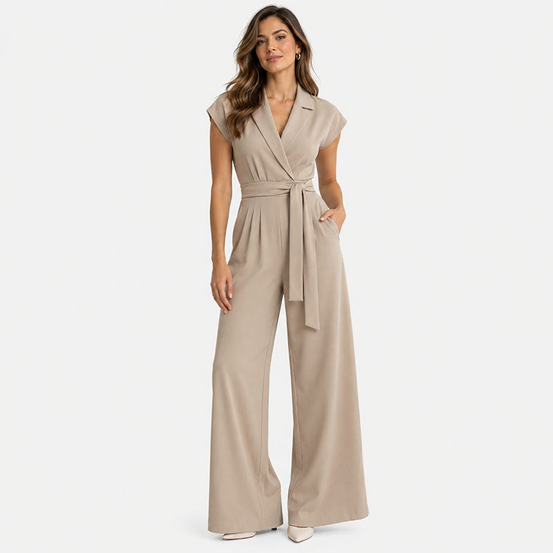 Maeve Belted Wide-Leg Jumpsuit