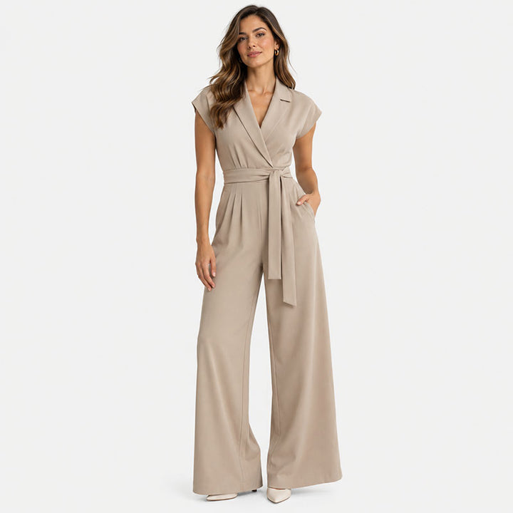 Maeve Belted Wide-Leg Jumpsuit