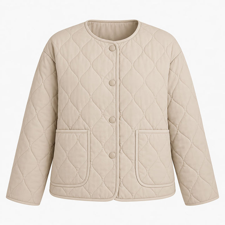 Quinn Quilted Collarless Jacket